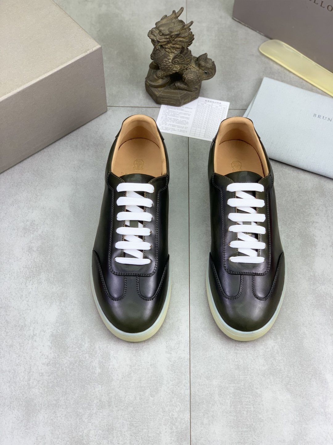Brunello Cucinelli Leather Low-Top Sneakers