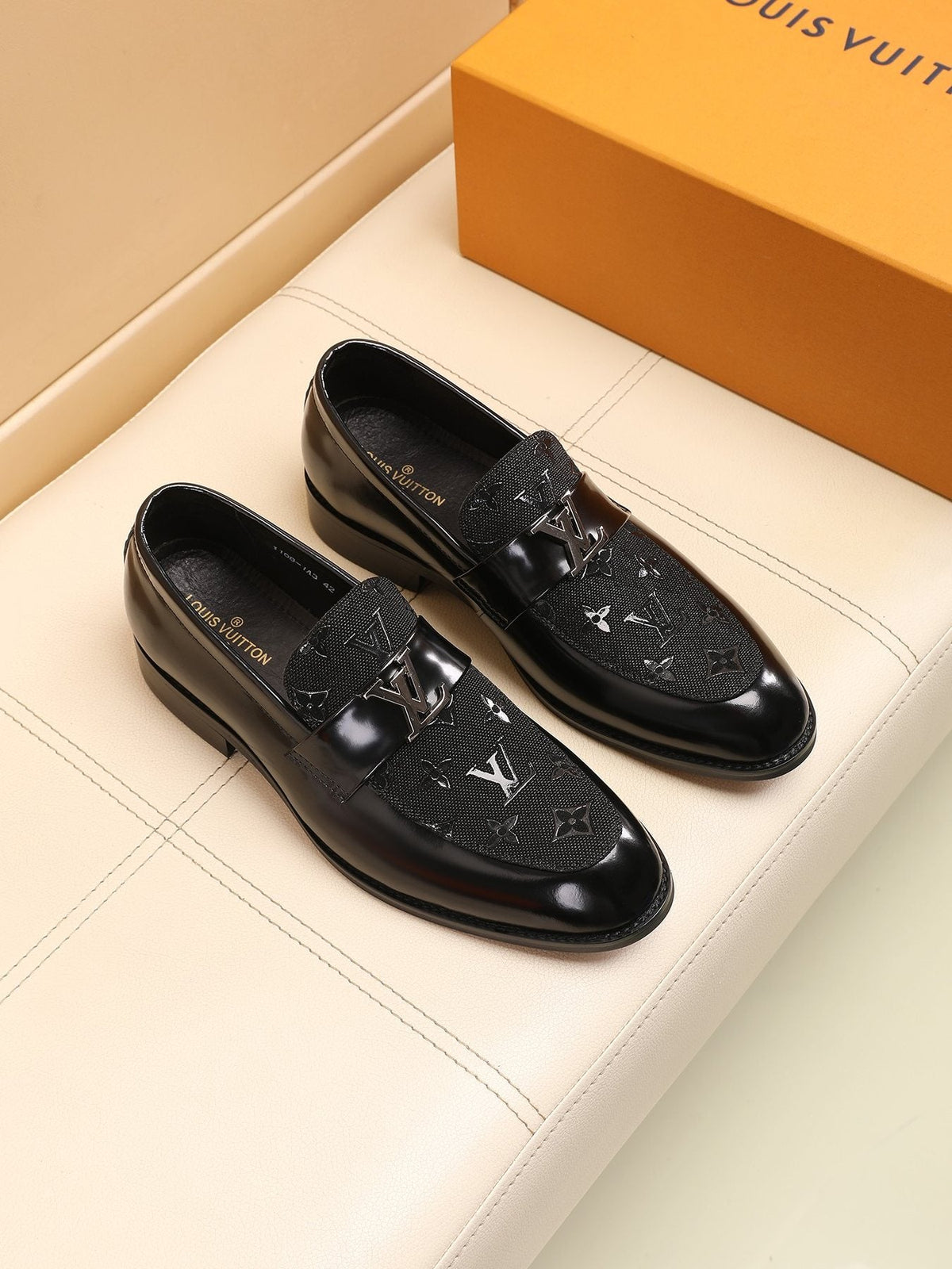 Louis Vuitton Patterned Vamp Loafers