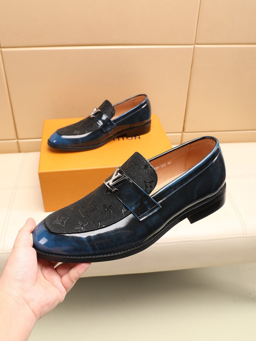 Louis Vuitton Patterned Vamp Loafers
