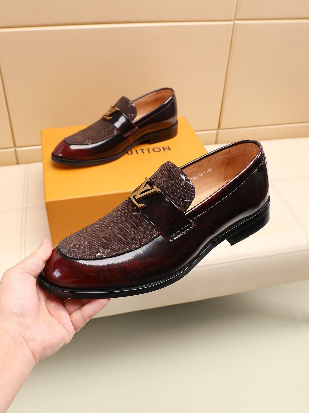 Louis Vuitton Patterned Vamp Loafers
