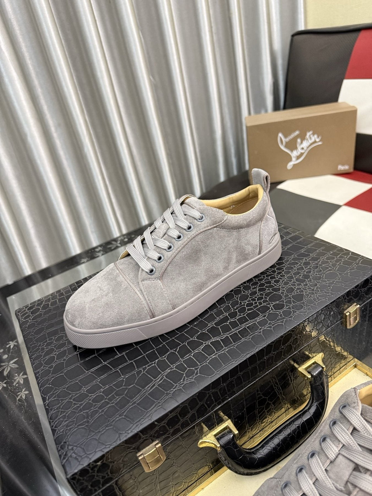 Christian Louboutin Low-Top Lace-Up Sneakers