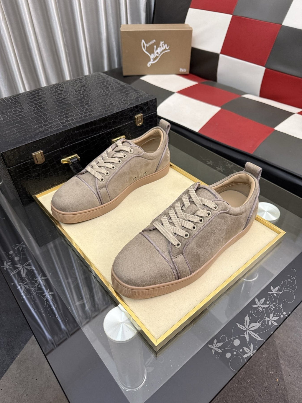 Christian Louboutin Low-Top Lace-Up Sneakers