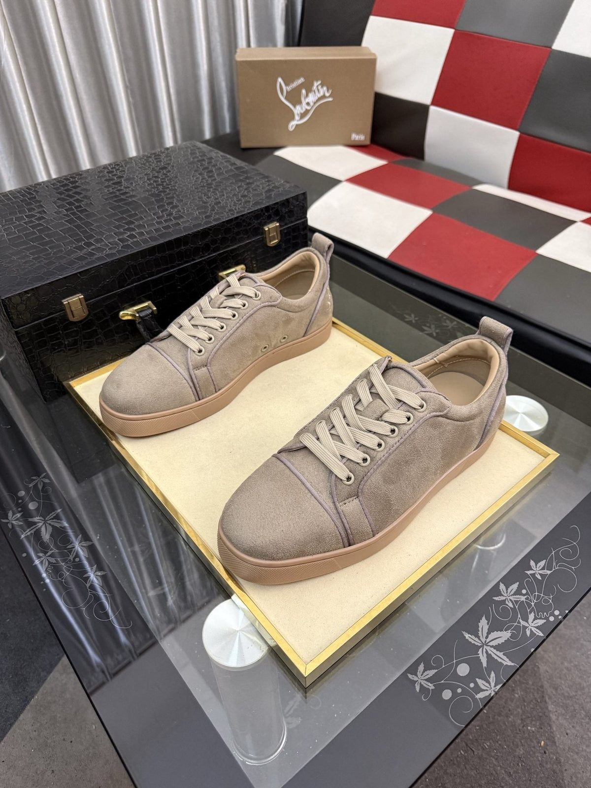 Christian Louboutin Low-Top Lace-Up Sneakers