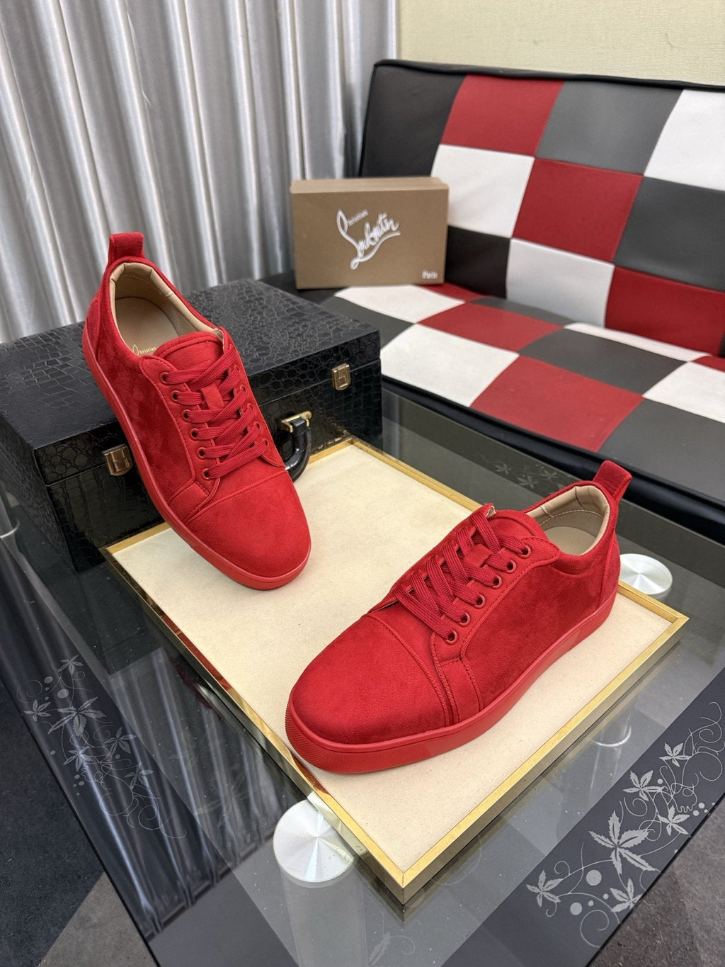 Christian Louboutin Low-Top Lace-Up Sneakers