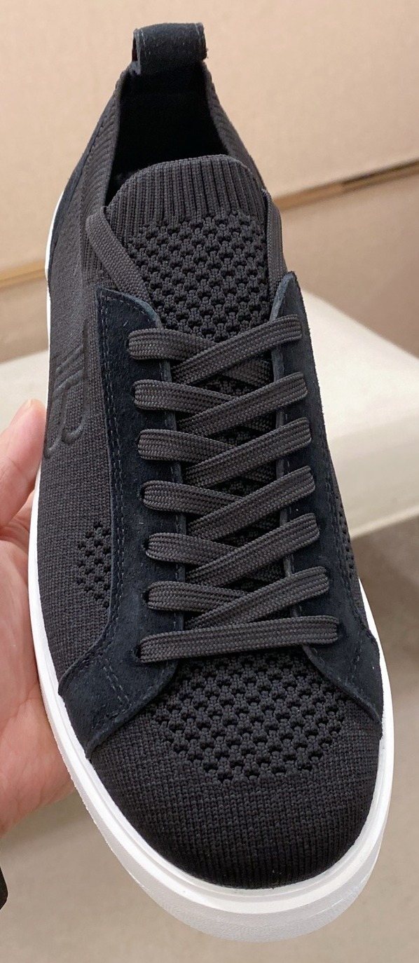 Balmain Men's Knit Low-Top Sneakers - White Sole