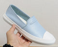Gucci White-Toe Slip-On Shoes