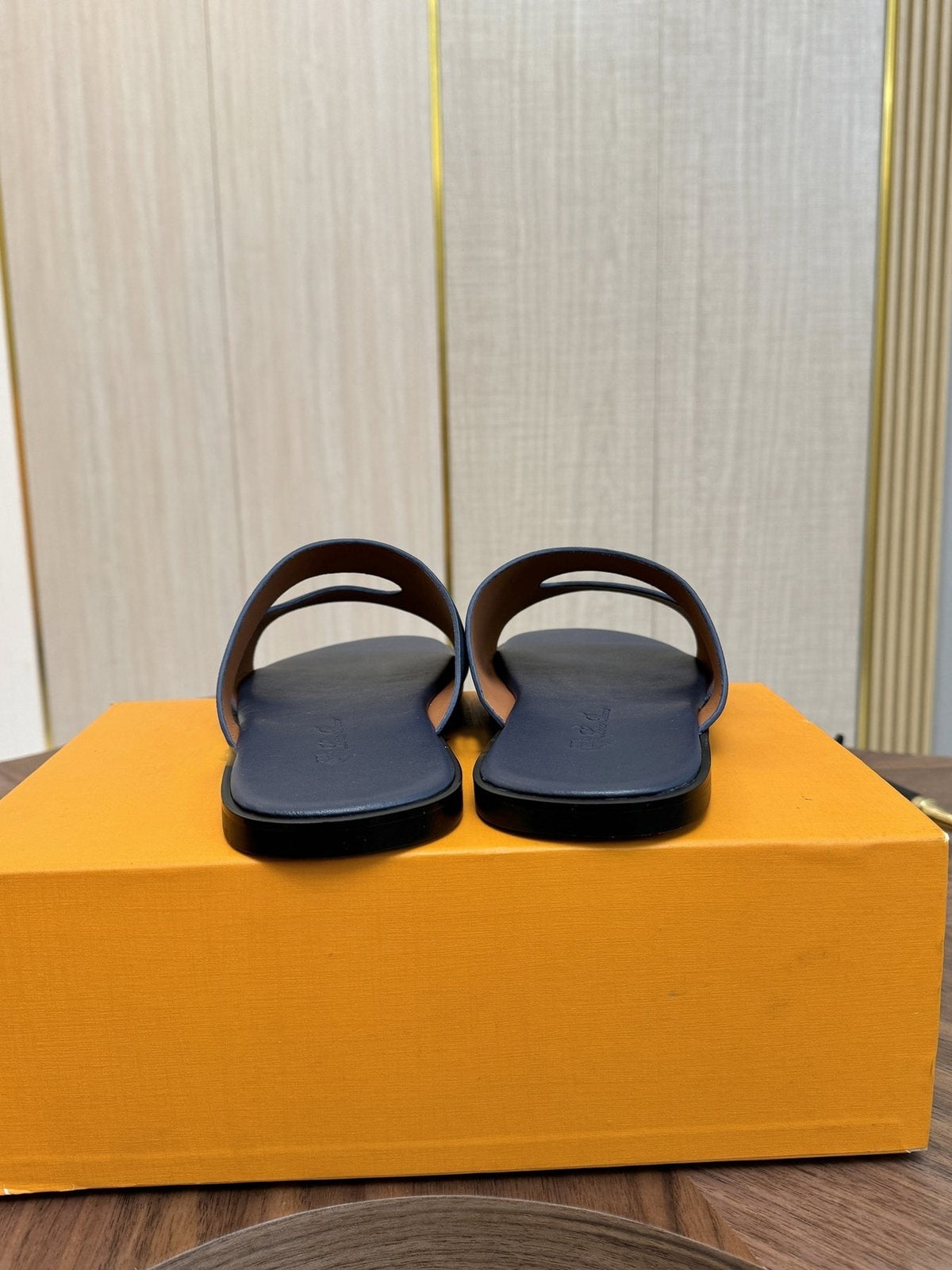Loro Piana Cross-Strap Slide Sandals