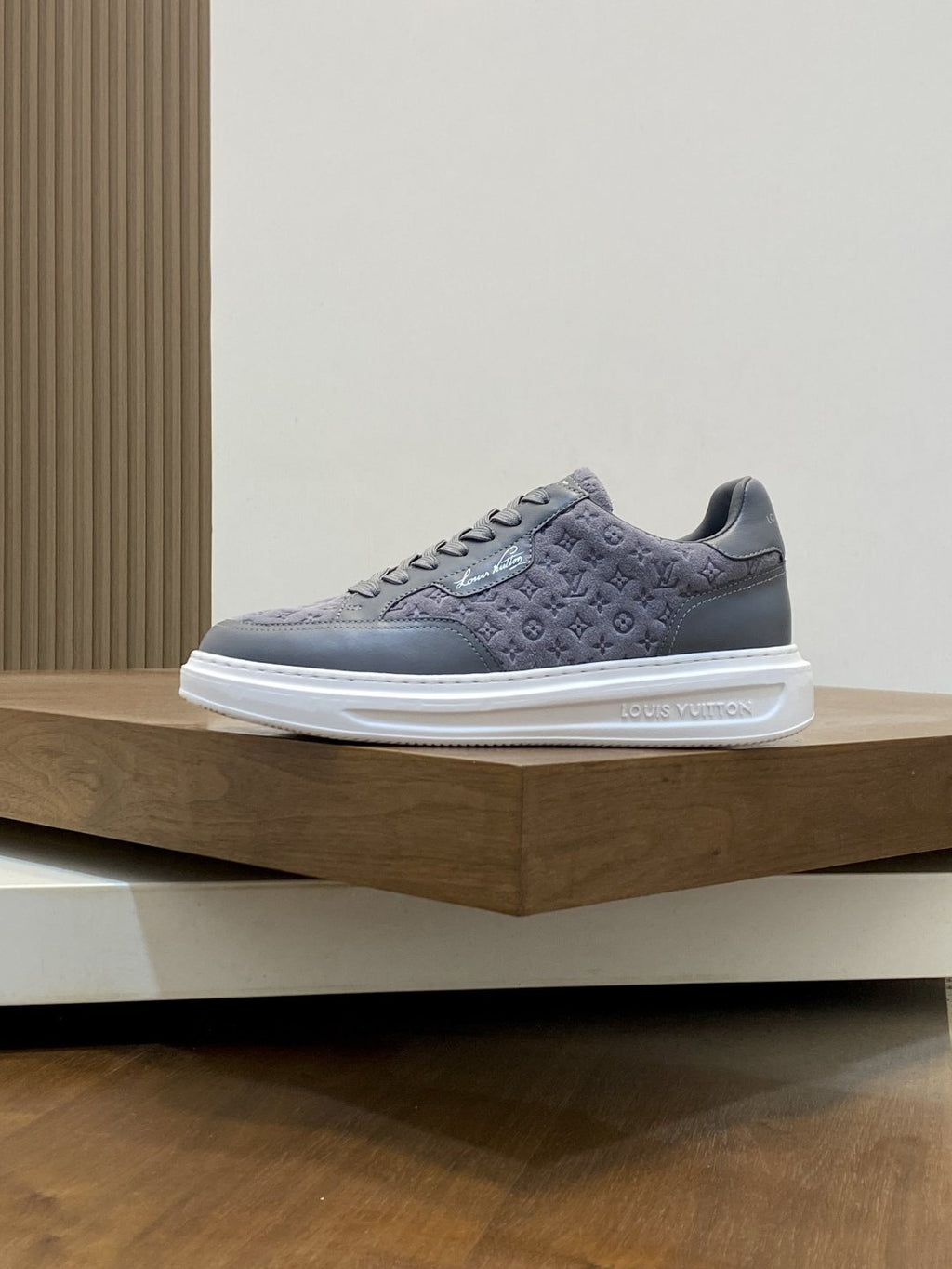 Louis Vuitton Men's Monogram Low-Top Sneakers - Lace-Up Closure