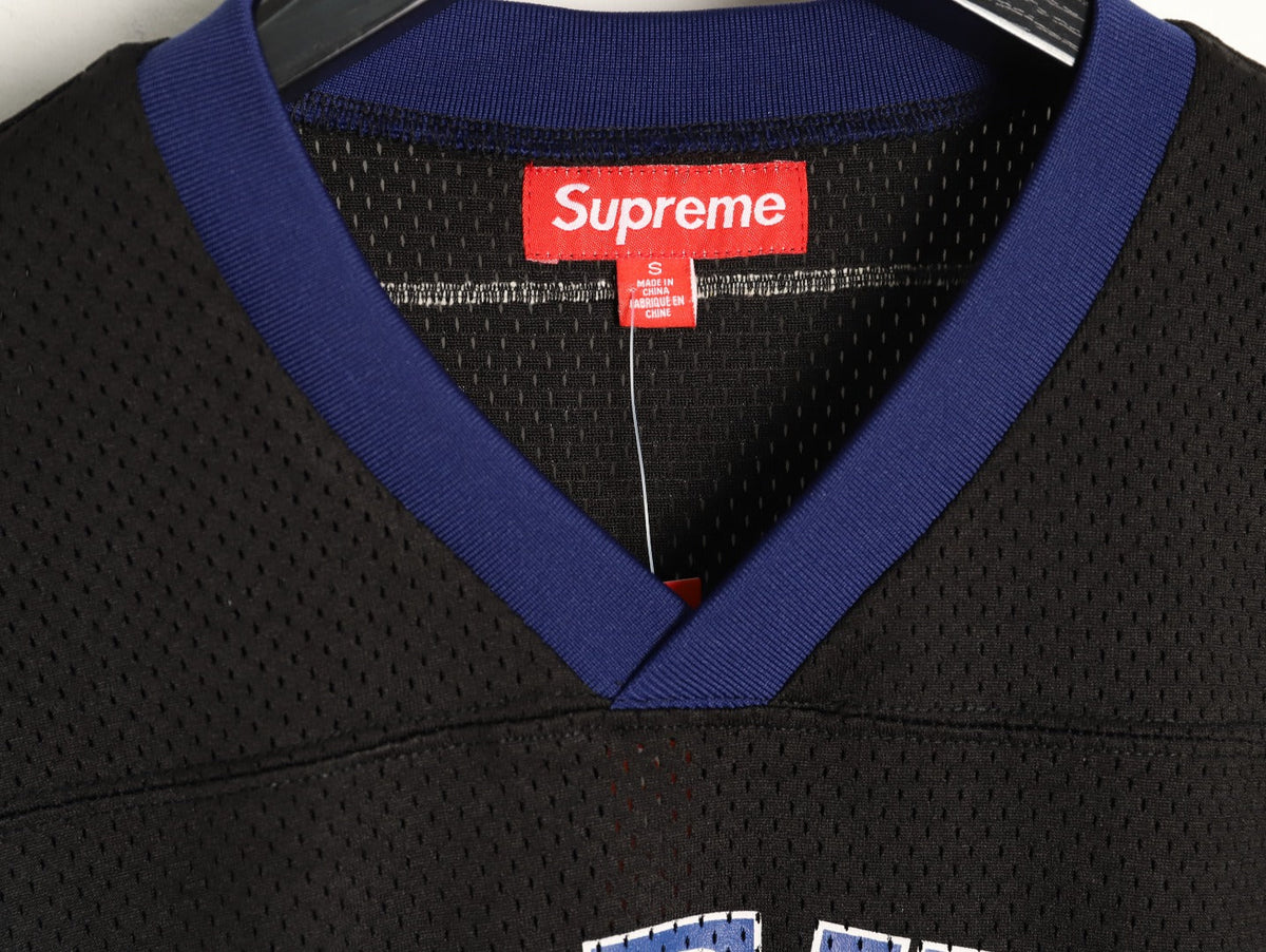 Supreme DJ Screw Graphic V-Neck Football-Style Jersey - Black